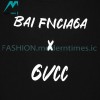 Gucci - Balenciaga Double G-B Print Short Sleeve T-shirt